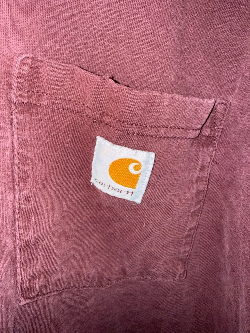 Carhartt Long Sleeve Pocket Tee - Dusty Rose - Picture 3 of 5